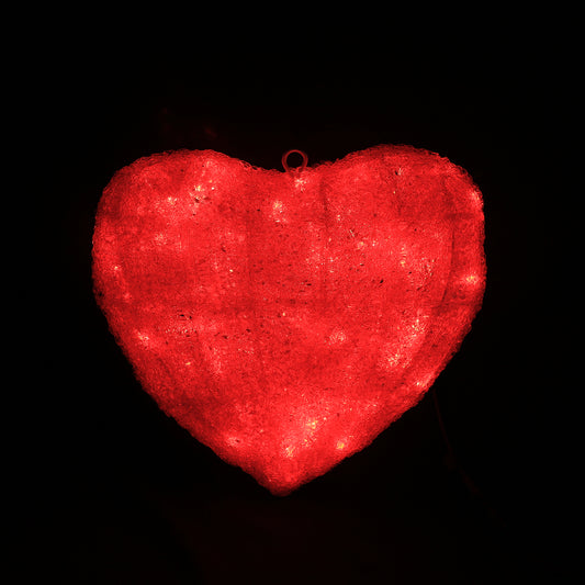 Corazón LED 3D - Motivo de luces navideñas