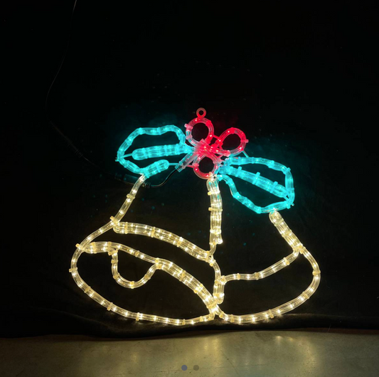 Campana 42x50 cm - Luces de Navidad LED para exterior