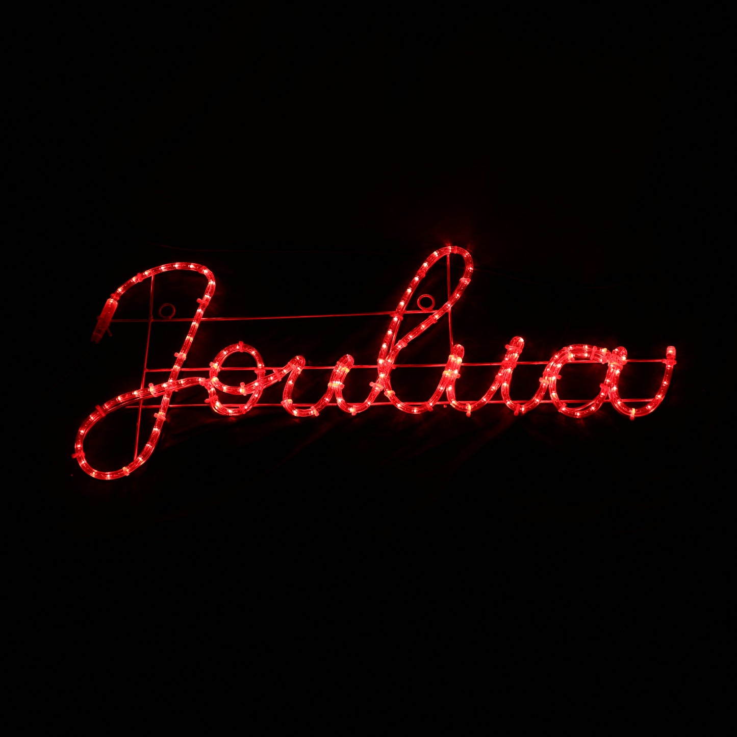 Motivo LED - Hyvää Joulua - cartel rojo