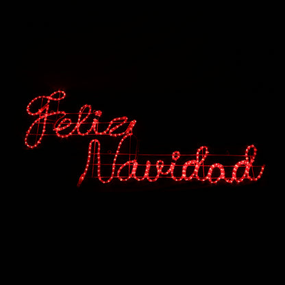 Letrero LED Feliz Navidad - 44x183cm