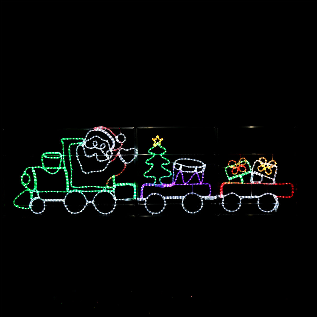 Santa's Train - outdoor Christmas lights - 78x258cm - Santa's Light Shop