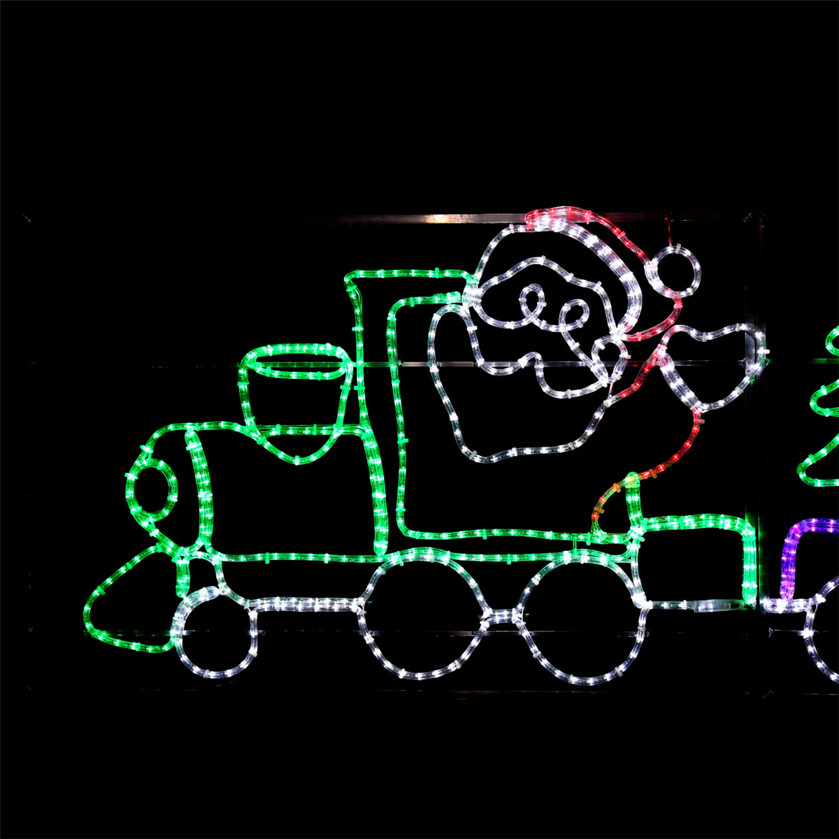 Santa's Train - outdoor Christmas lights - 78x258cm - Santa's Light Shop