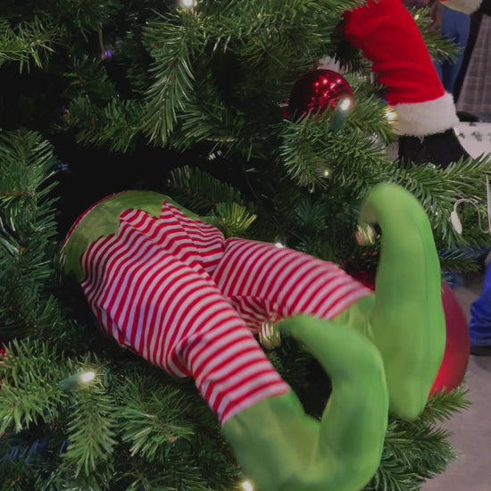 The Elf's legs -  Amusing accessory for your Christmas tree