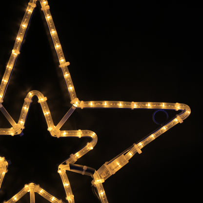 Luz Navideña 2 Estrellas 57x55 - LED Exterior